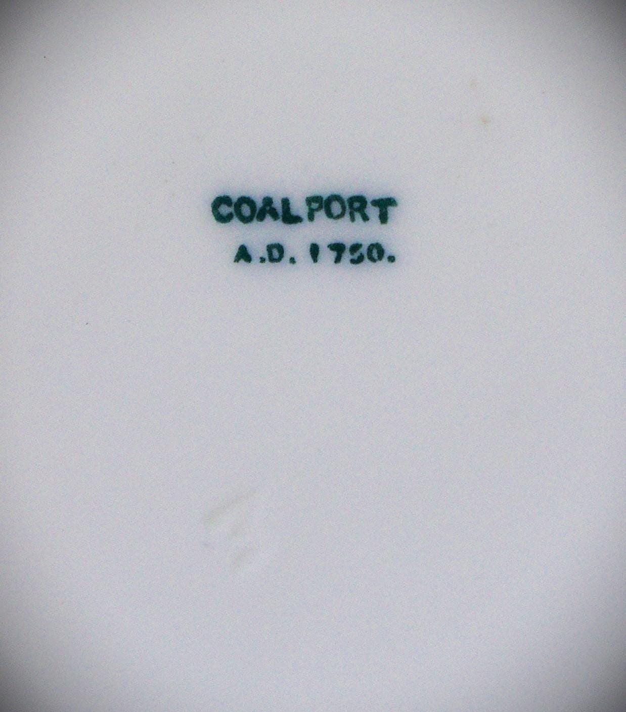 Coalport Cup & Saucer Quatrefoil Rare Gold Antique England - Two Piece Set - 1875 – 1881