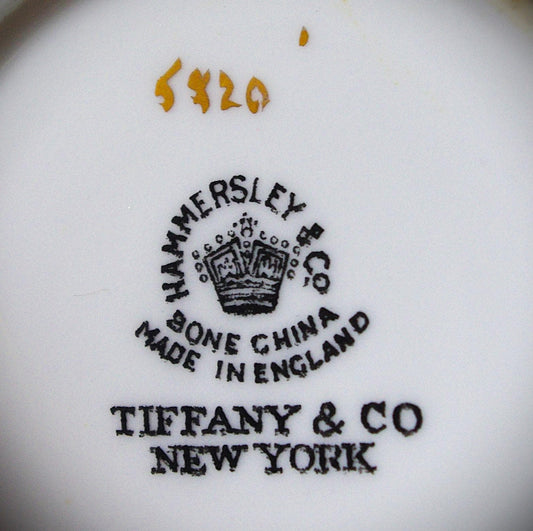 Hammersley & Co Tiffany New York Cup and Saucer 2 Piece Set c. 1930 Bamboo Made in England