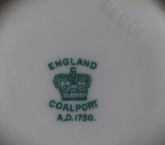 Rare Pink Coalport Cup & Saucer Set with Quatrefoil Design - Late 1800s Antique England