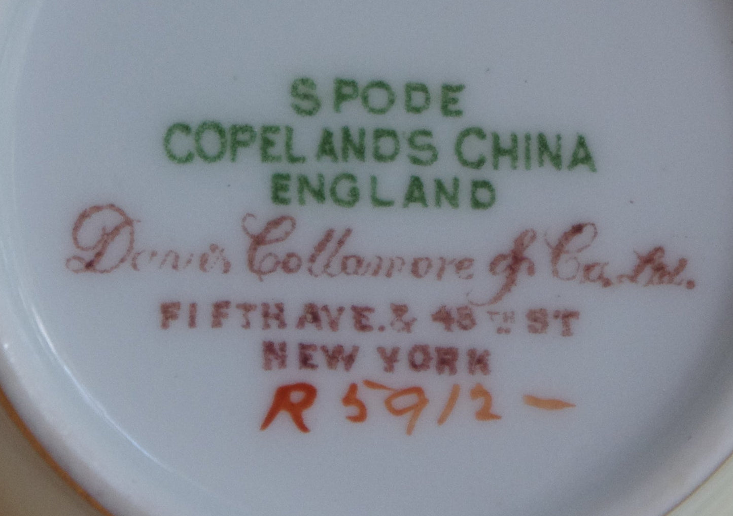 Copeland Spode for Davis Collamore New York Fifth Avenue 24 Piece Set