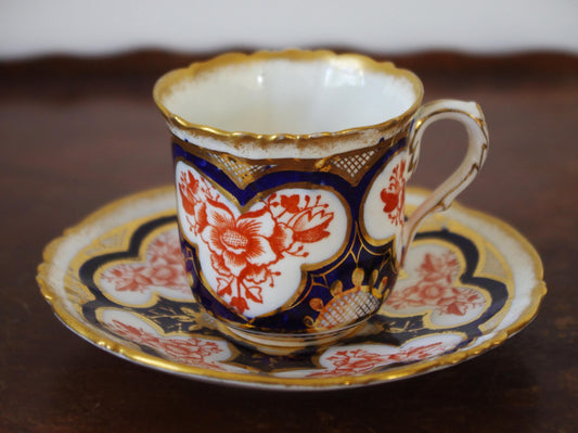 Foley Wileman Shelley Imari Cup & Saucer (c. 1880s–1890s) Two Piece Set