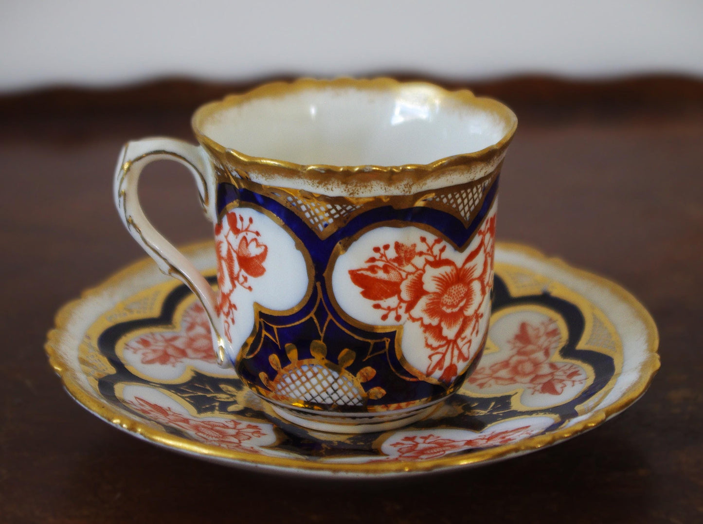 Foley Wileman Shelley Imari Cup & Saucer (c. 1880s–1890s) Two Piece Set