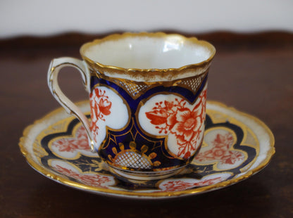 Foley Wileman Shelley Imari Cup & Saucer (c. 1880s–1890s) Two Piece Set