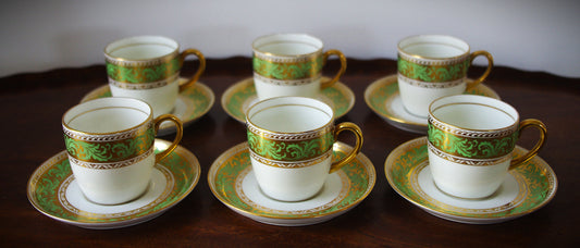 Cauldon Demitasse Coffee Cups & Saucers – T. Goode & Co. London, c. 1900