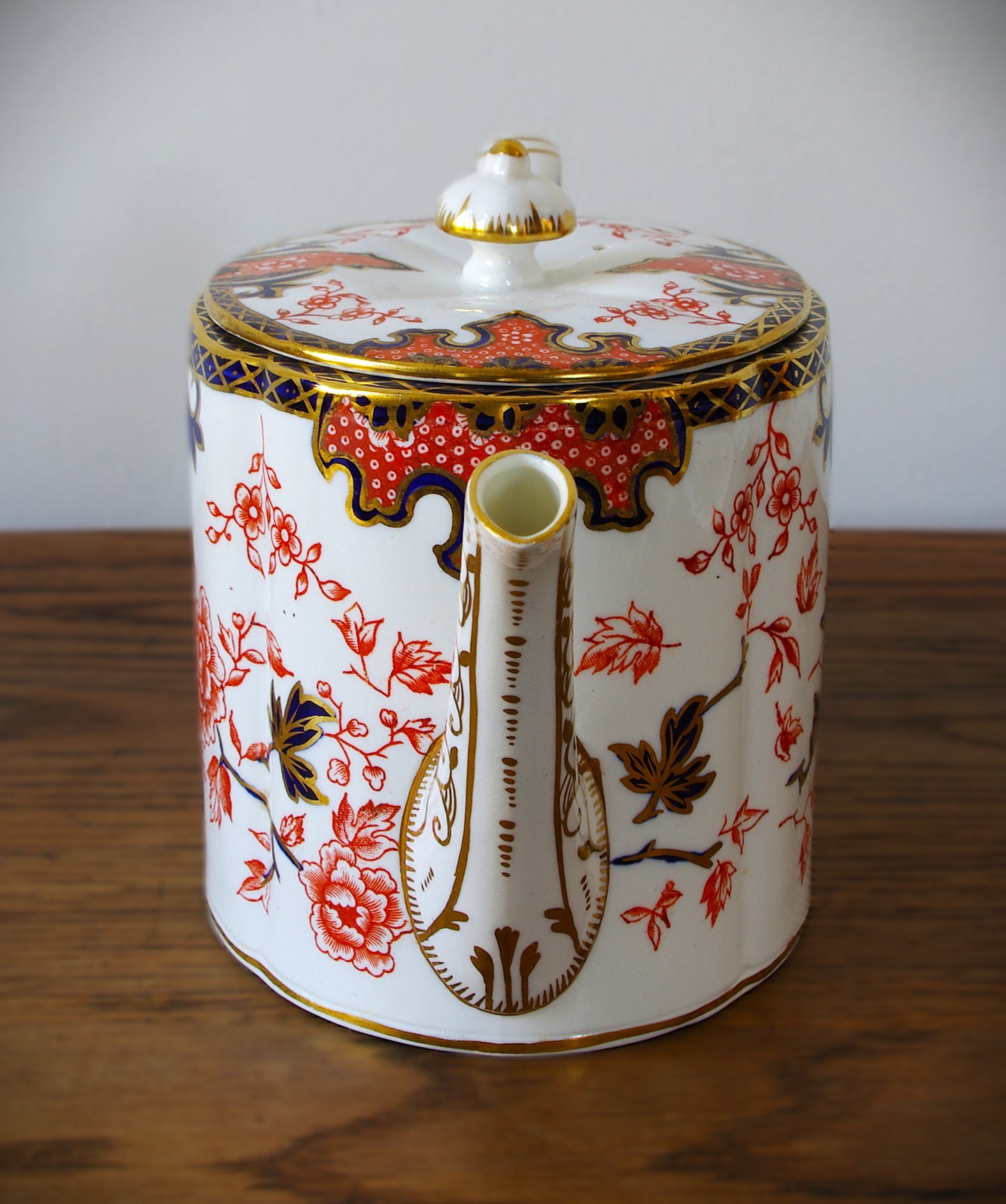 Antique Royal Crown Derby Imari Teapot - Dated: 1895 - Made in England