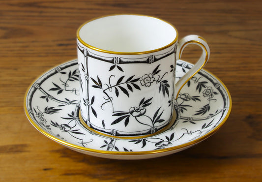 Hammersley & Co Tiffany New York Cup and Saucer 2 Piece Set c. 1930 Bamboo Made in England